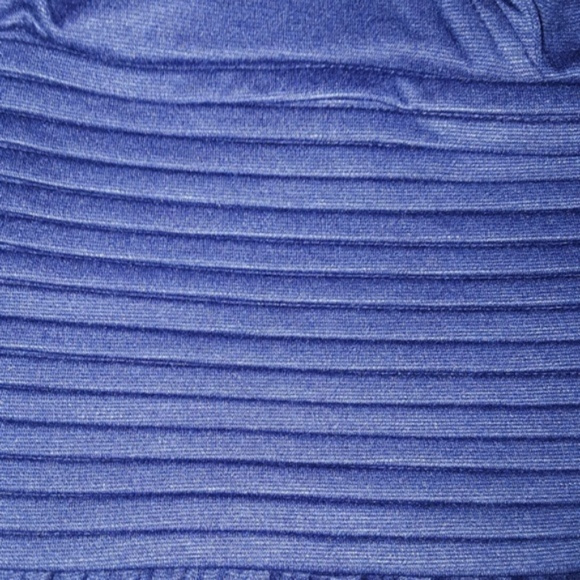 Vintage Style Collared Blue Rockabilly PinUp Dress - Picture 7 of 8